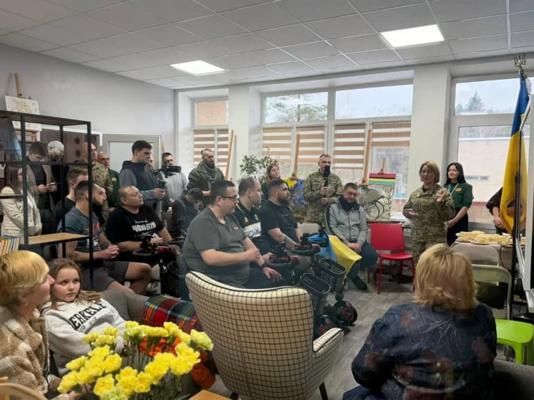 У Моршині відкрили арттерапевтичний простір для реабілітації військових